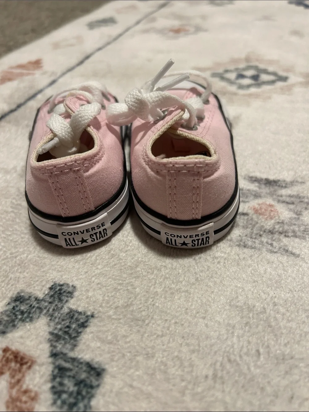 Kids Pink Converse All Star Lace-Up Sneakers